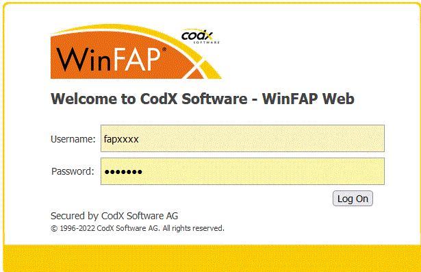 WinFAP Login